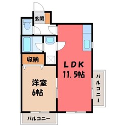 駅東公園前駅 徒歩17分 2階の物件間取画像